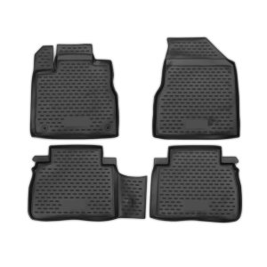 Nissan Murano Floor Mats - Omac - Rubber TPE - Black - '09-'14 Nissan Murano Floor Mats - Omac - Rubber TPE - Black - '09-'14